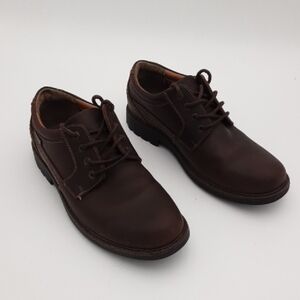 GH Bass & Co Classic Brown Leather Men 7.5  Oxford Casual Office Y2k Grandpa